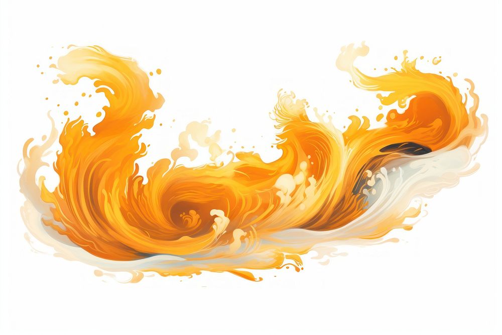 Chinese fire motif white background creativity splashing. AI generated Image by rawpixel.