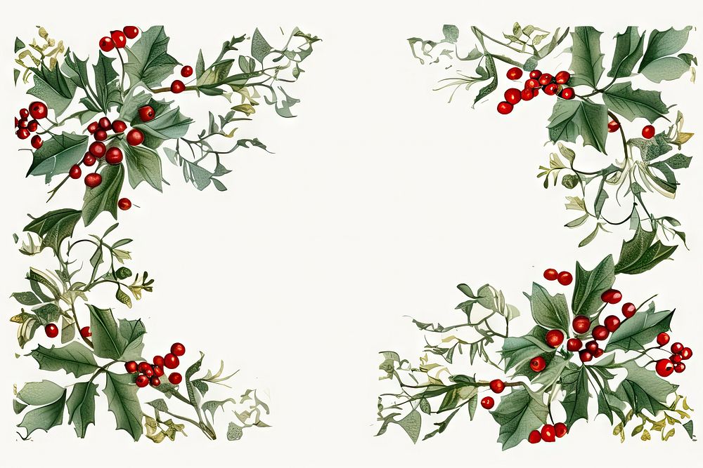 Christmas decoration backgrounds pattern cherry. AI generated Image by rawpixel.