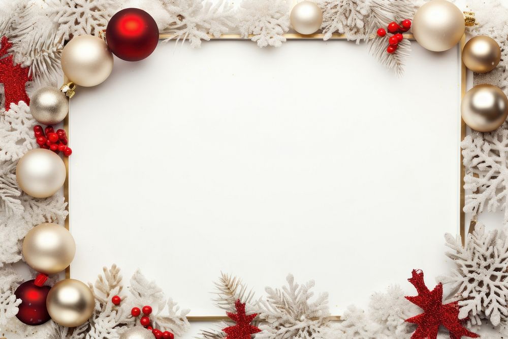 Christmas decoration christmas backgrounds frame. AI generated Image by rawpixel.