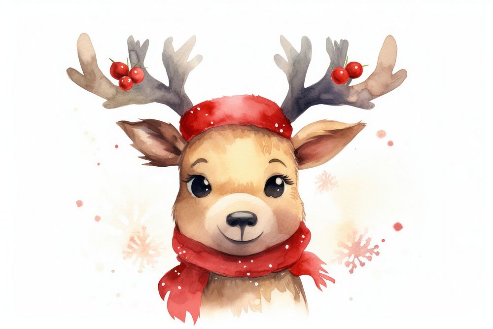 Reindeer antler decoration animal. AI generated Image by rawpixel.