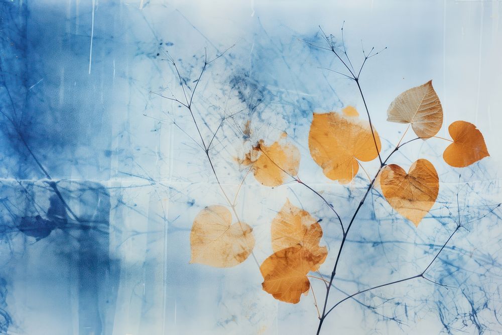 Autumn leaves backgrounds outdoors nature. AI generated Image by rawpixel.