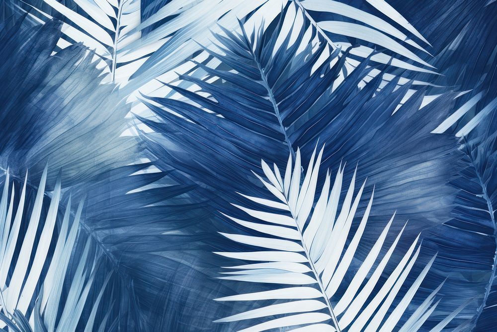 Palm leaves pattern backgrounds outdoors nature. AI generated Image by rawpixel.