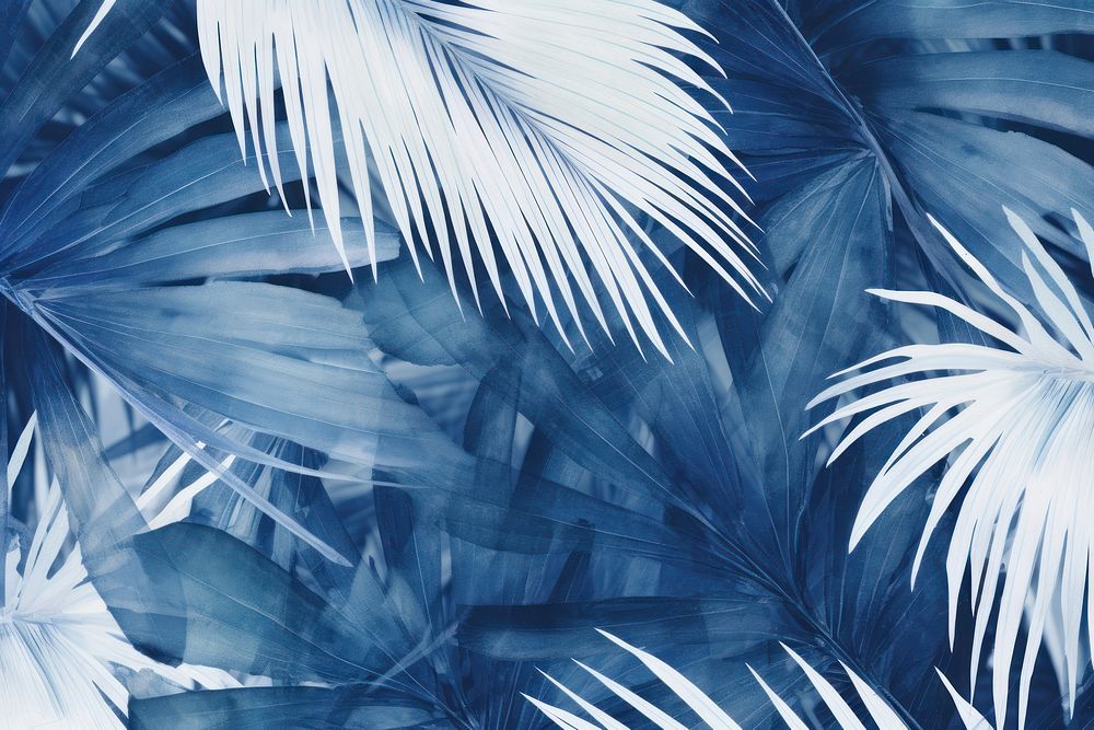 Palm leaves pattern backgrounds nature plant. AI generated Image by rawpixel.