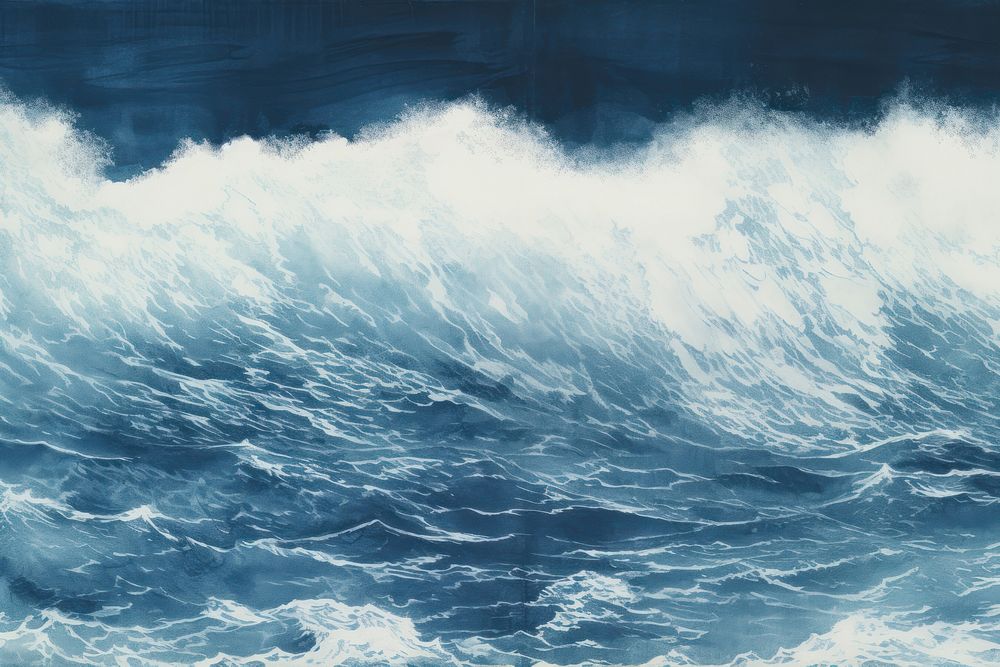 Sea wave backgrounds nature ocean. AI generated Image by rawpixel.