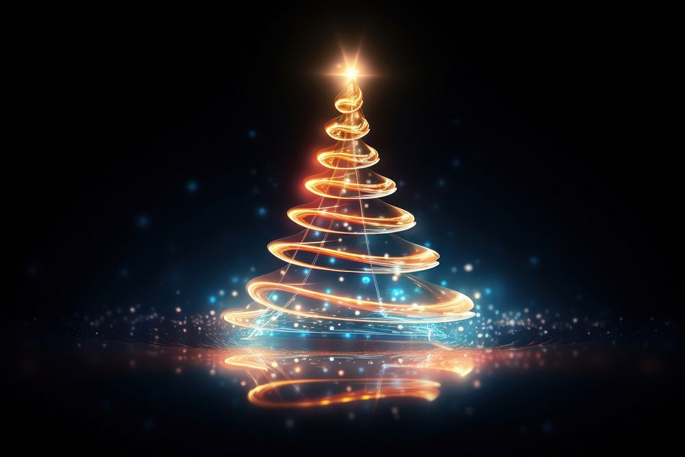 PNG Christmas tree light night illuminated. AI generated Image by rawpixel.