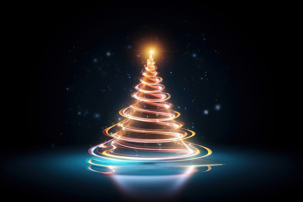 PNG Christmas tree light lighting night. AI generated Image by rawpixel.