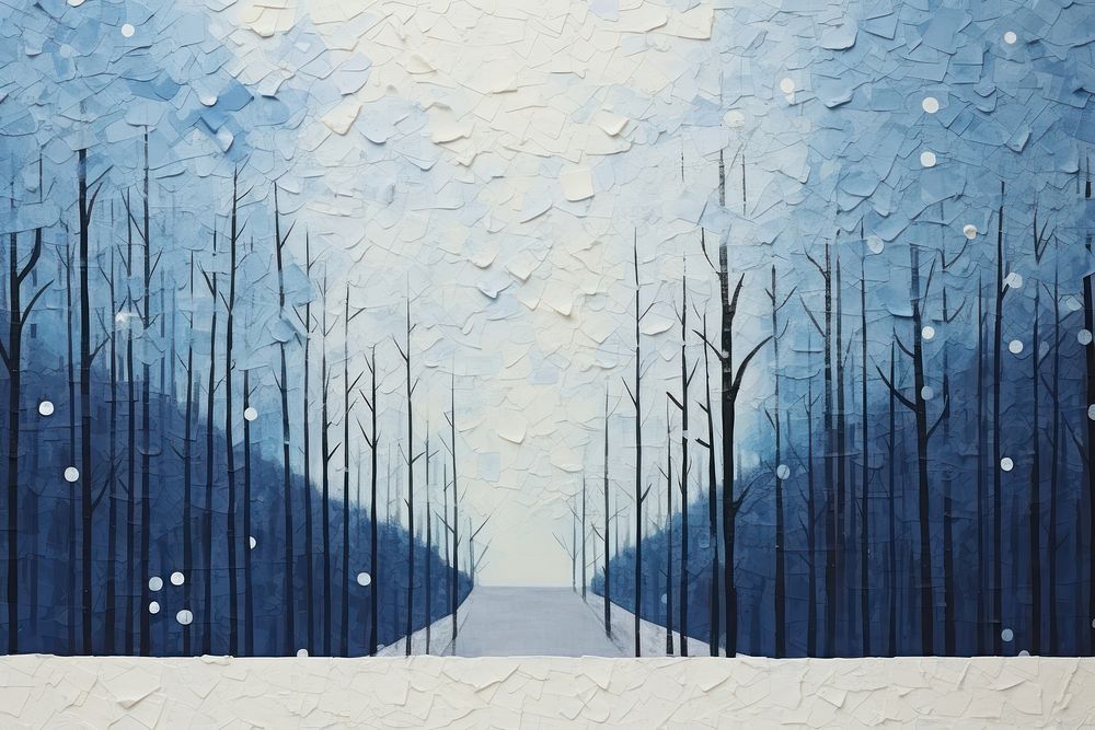Winter forest background. AI generated Image by rawpixel.