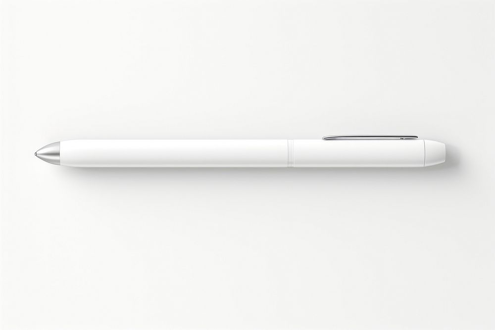White digital pencil writing instrument white background office supplies. AI generated Image by rawpixel.