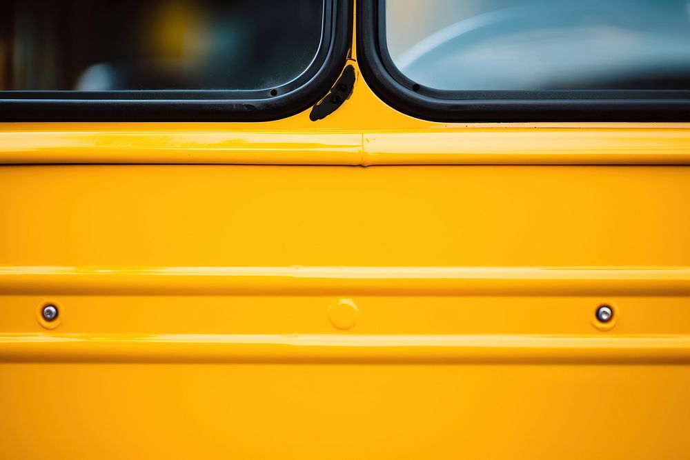 Yellow school bus vehicle car transportation. AI generated Image by rawpixel.