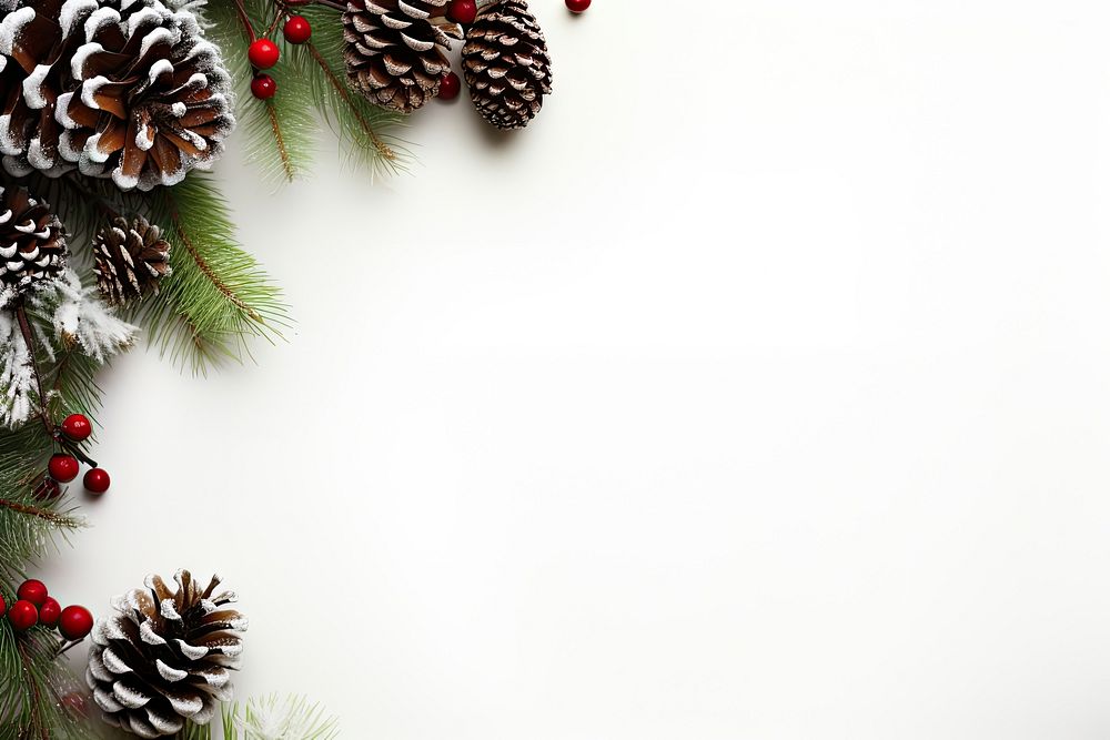 Decoration christmas plant white. AI generated Image by rawpixel.