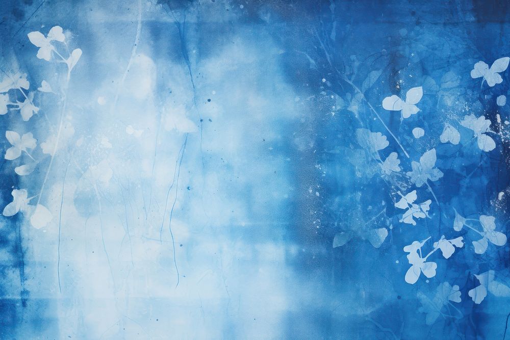 Cyanotype art backgrounds abstract creativity. AI generated Image by rawpixel.