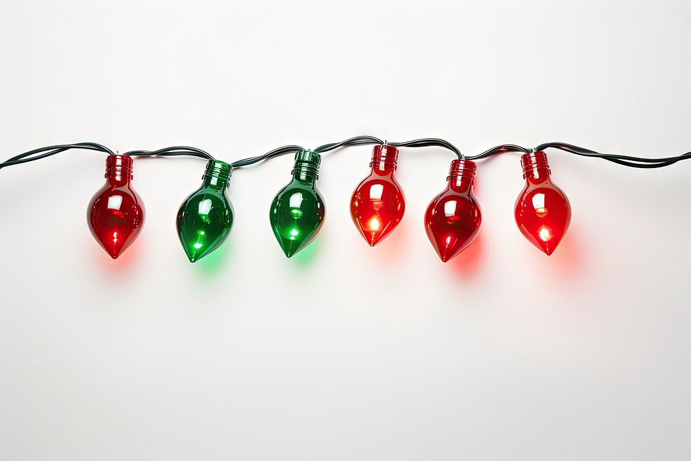 C9 bulb red green christmas Free Photo rawpixel