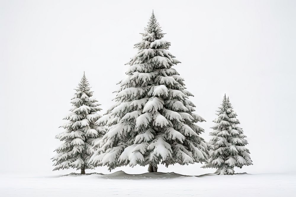 Pine trees pine christmas plant. AI generated Image by rawpixel.