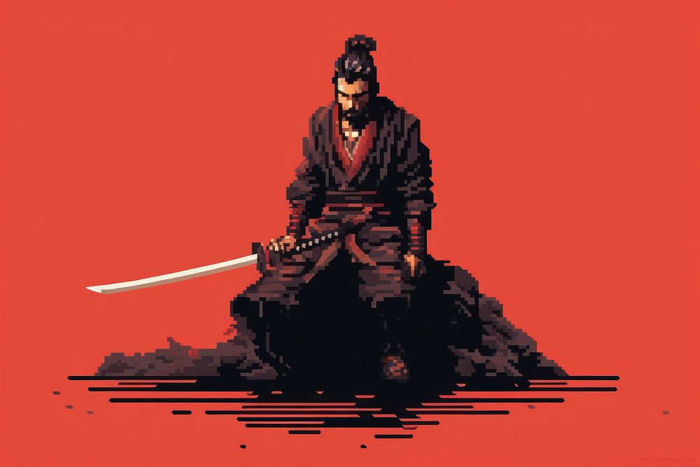 Samurai adult portrait warrior. AI generated Image by rawpixel.