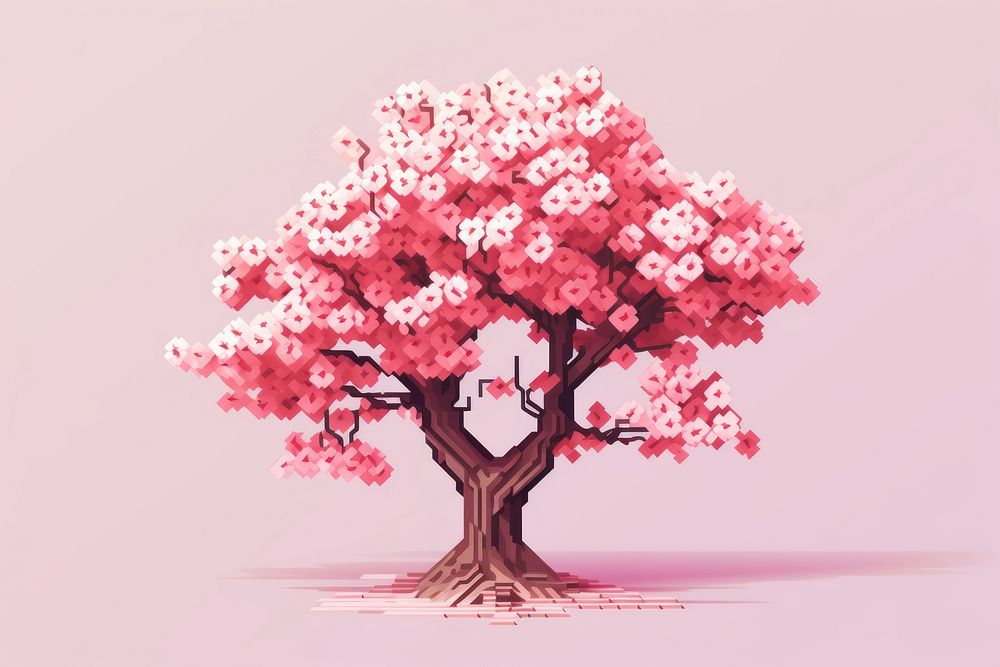 Cherry blossom flower plant tree. AI generated Image by rawpixel.