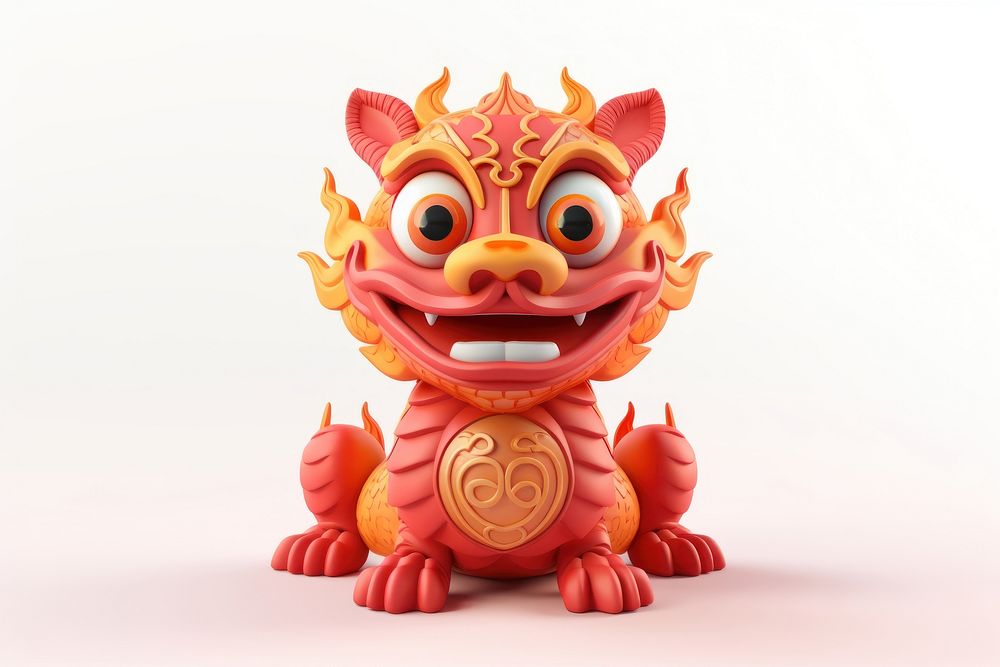 Chinese new year dragon toy jack-o'-lantern. AI generated Image by rawpixel.
