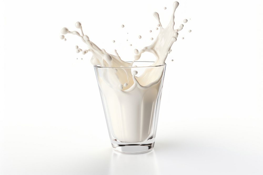 Milk dairy white background refreshment. AI generated Image by rawpixel.