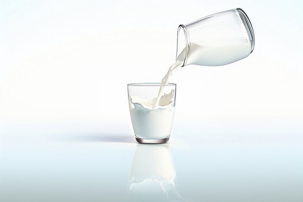 Milk glass refreshment freshness. AI generated Image by rawpixel.