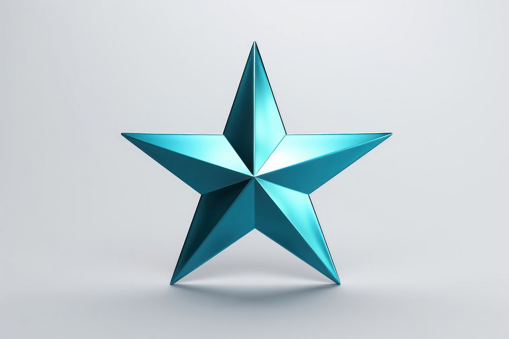 Star symbol white background simplicity. AI generated Image by rawpixel.