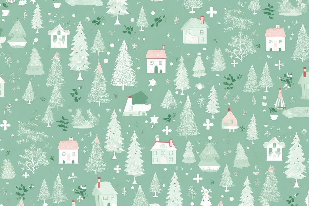 Merry Christmas christmas pattern backgrounds. AI generated Image by rawpixel.