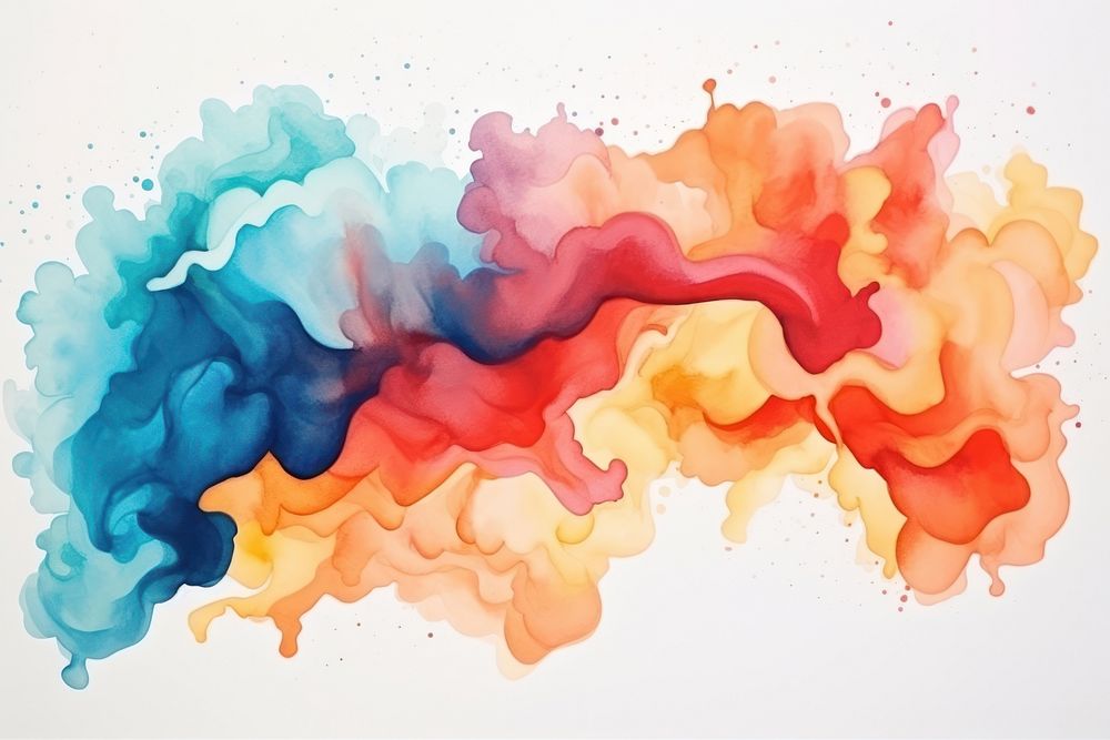 Watercolor paint abstract painting art. AI generated Image by rawpixel.