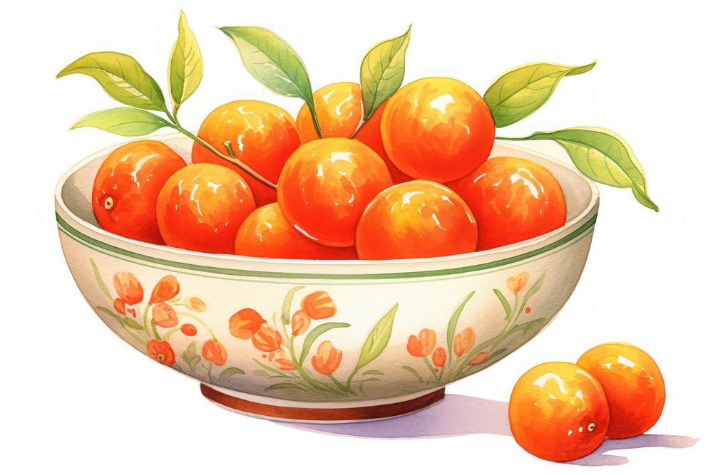 Kumquat bowl tomato fruit. 