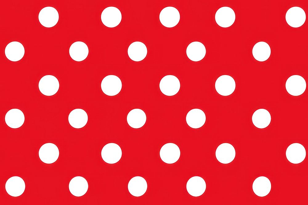 White Poka dot pattern backgrounds red. AI generated Image by rawpixel.