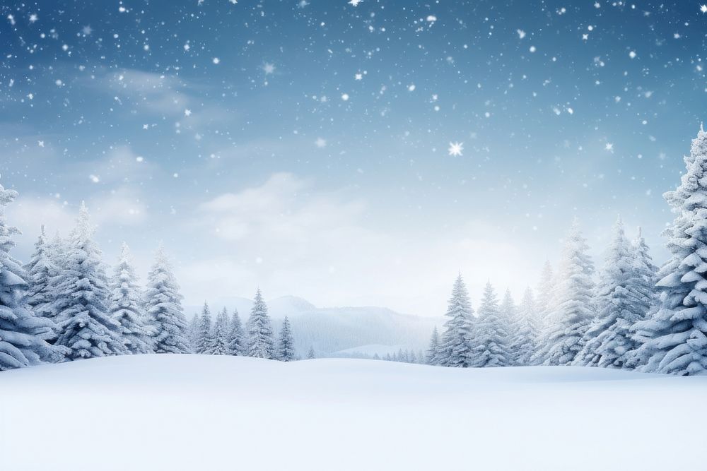 Christmas scenic landscape outdoors winter. AI generated Image by rawpixel.