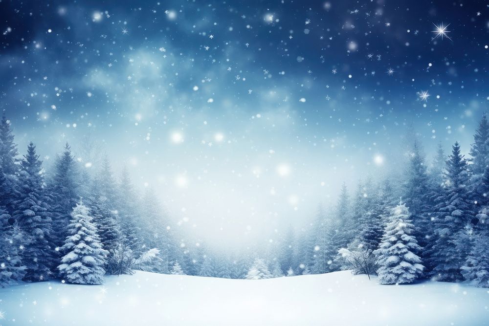 Christmas background winter snow backgrounds. AI generated Image by rawpixel.