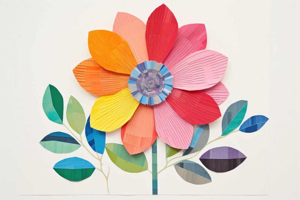 Flower art drawing craft. AI generated Image by rawpixel.