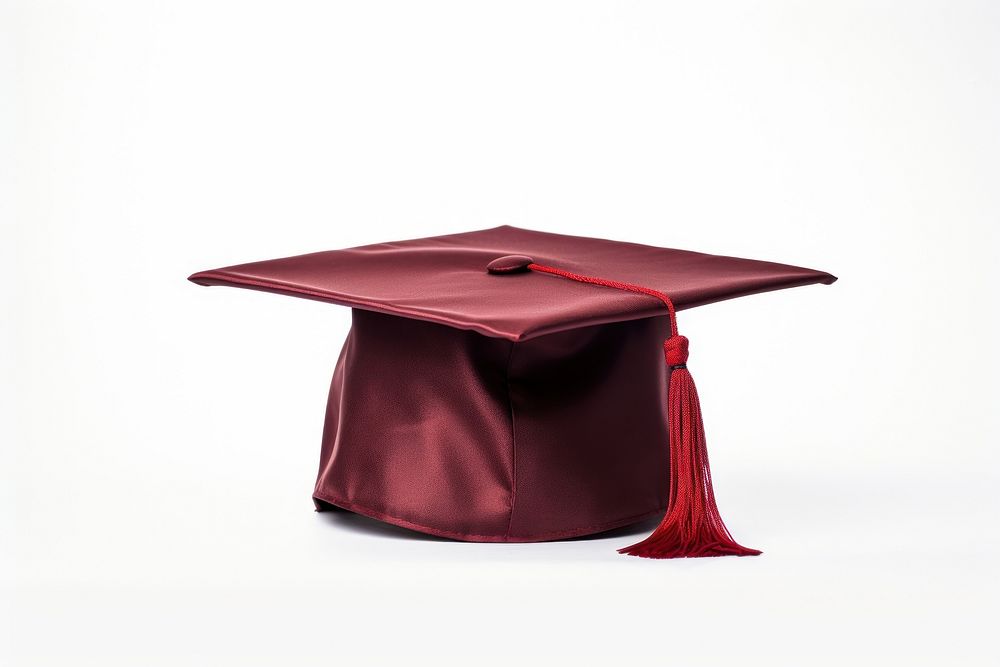 Graduation graduation maroon white background. AI generated Image by rawpixel.