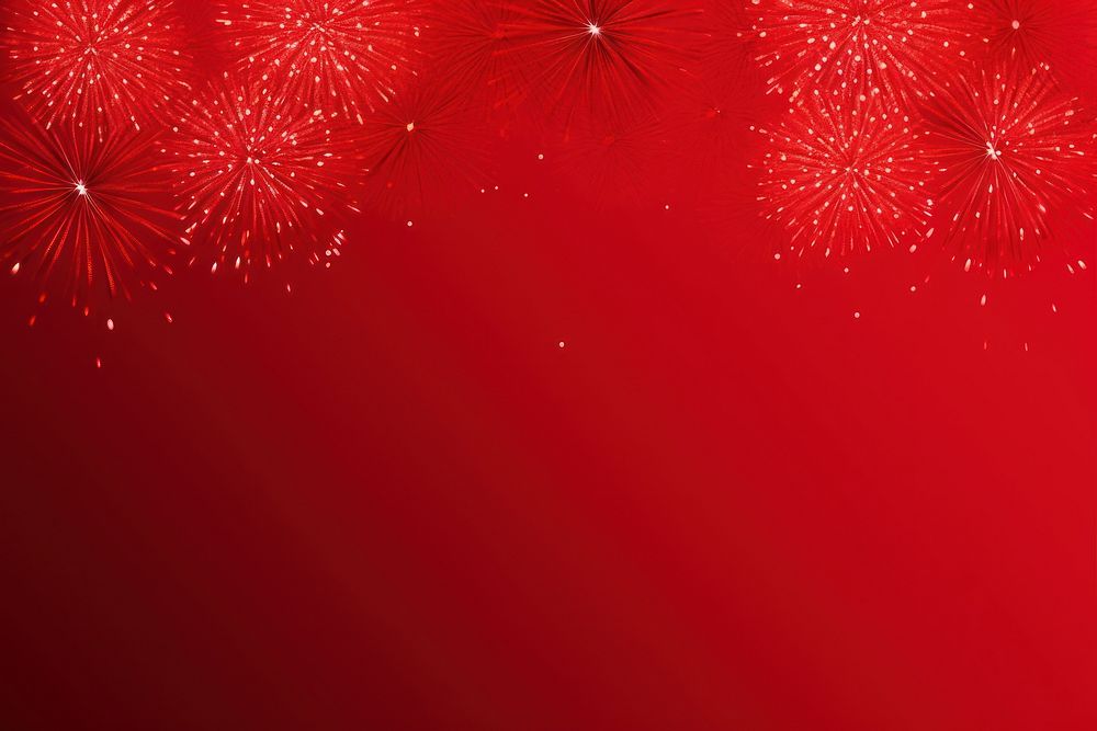 Chinese happy new year red backgrounds fireworks. AI generated Image by rawpixel.