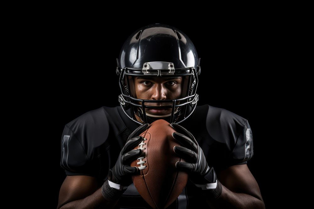 American football player helmet sports adult. AI generated Image by rawpixel.