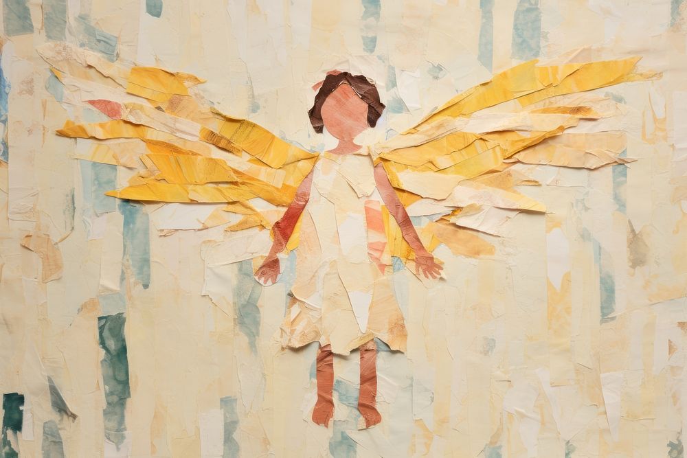 Angel painting art representation. AI generated Image by rawpixel.