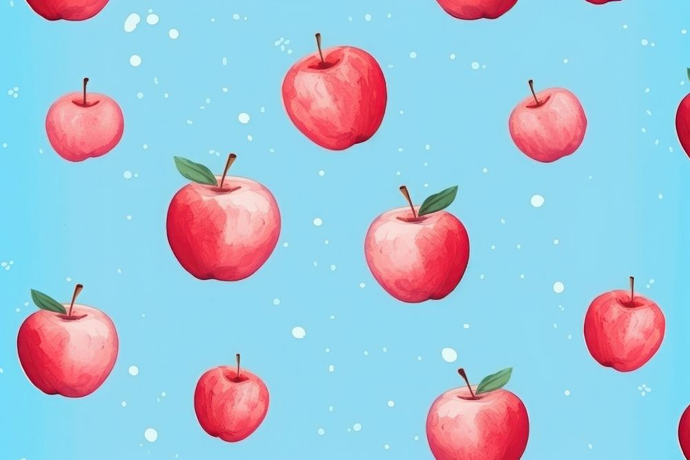 Apple backgrounds pattern fruit. AI generated Image by rawpixel.