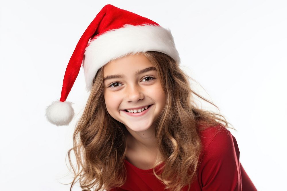 Santa Claus hat portrait smiling adult. AI generated Image by rawpixel.