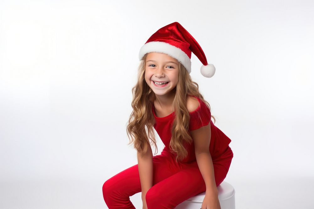 Santa Claus hat portrait smiling looking. AI generated Image by rawpixel.