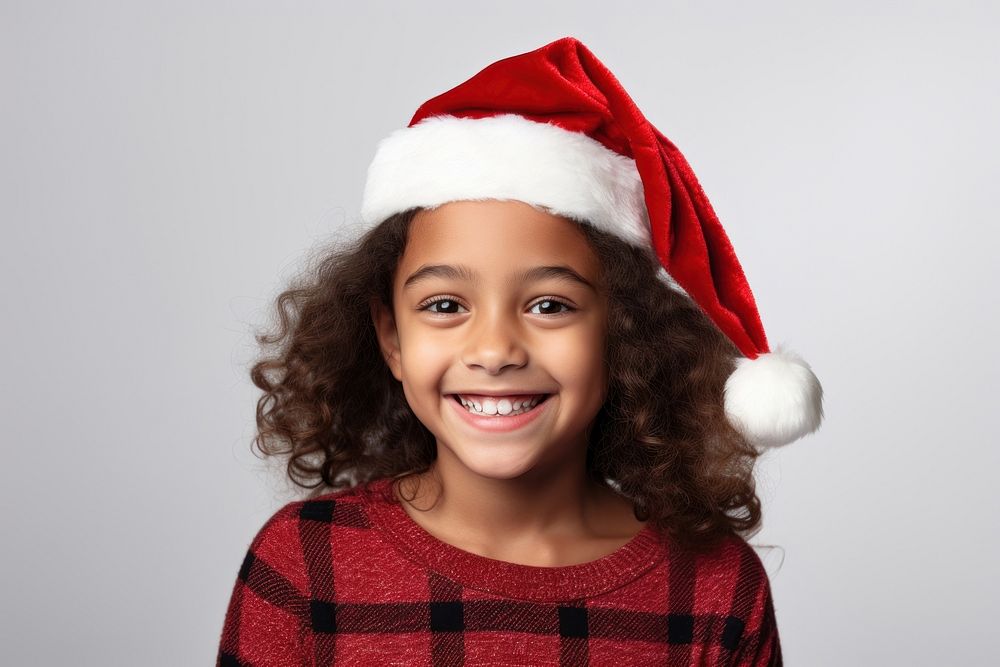 Santa Claus hat portrait smiling smile. AI generated Image by rawpixel.