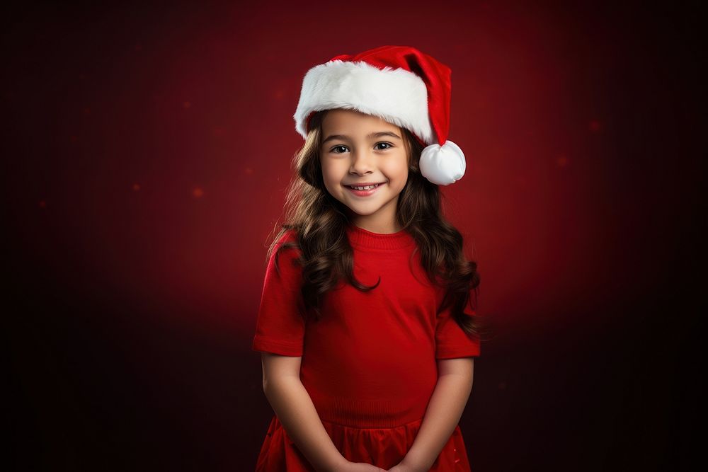 Santa Claus hat portrait smiling smile. AI generated Image by rawpixel.