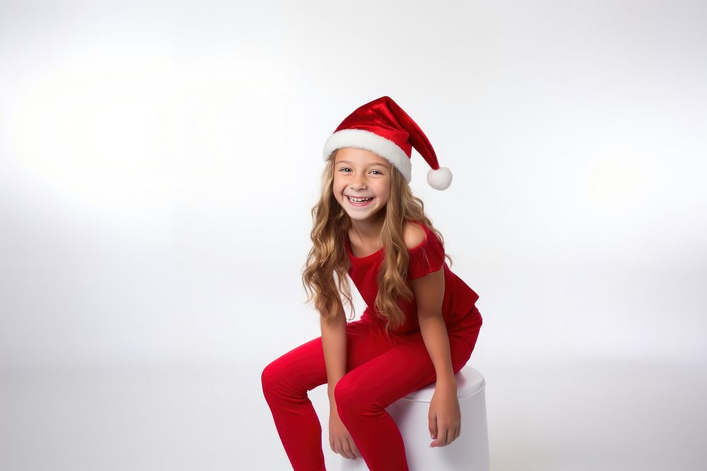 Santa Claus hat portrait smiling looking. AI generated Image by rawpixel.