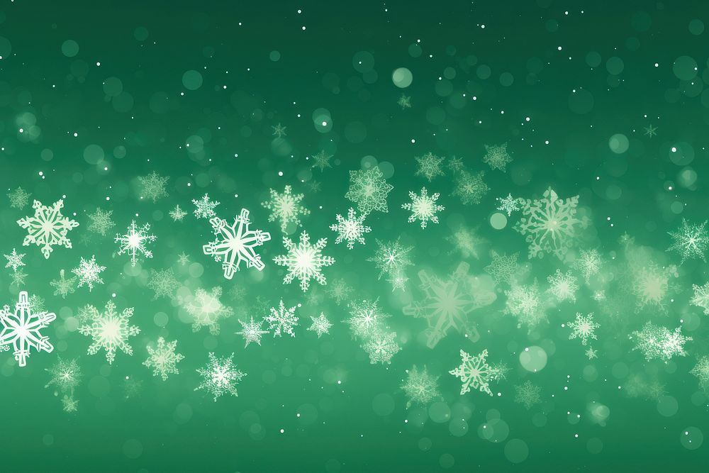 Christmas snowflake green backgrounds. AI generated Image by rawpixel.