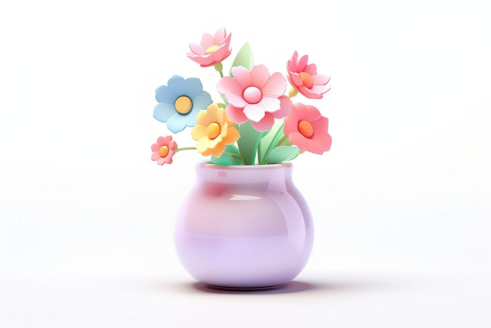 Flowers vase petal plant. AI generated Image by rawpixel.