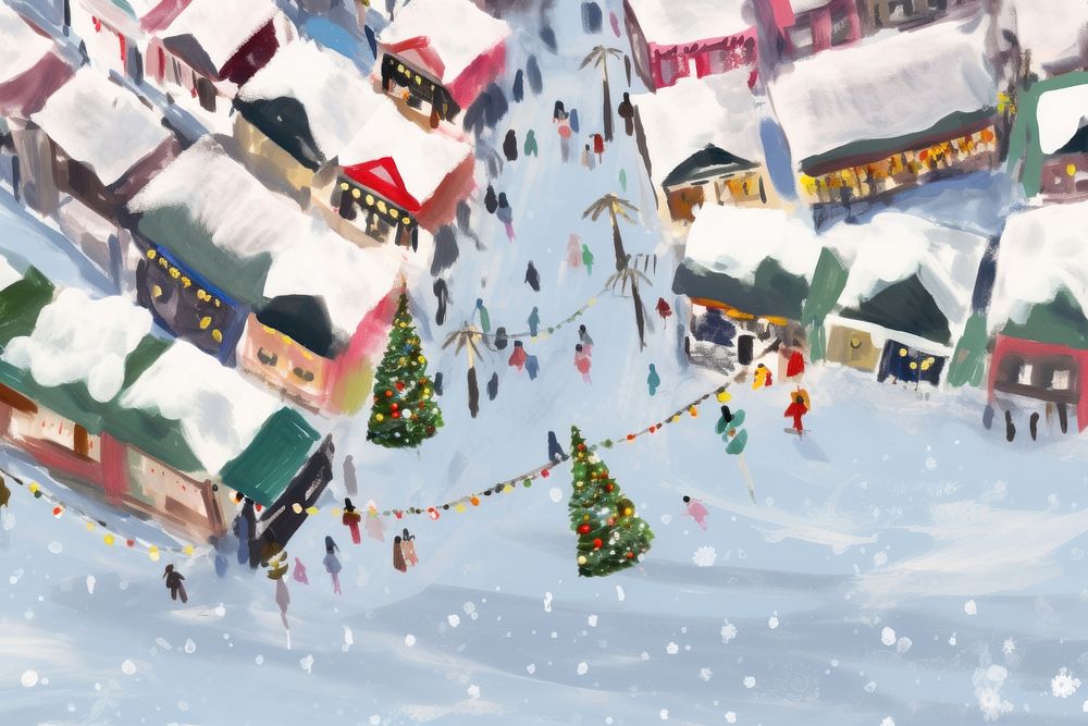 Christmas market christmas outdoors winter. AI generated Image by rawpixel.