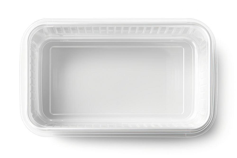 Plastic food box plastic white background rectangle. AI generated Image by rawpixel.