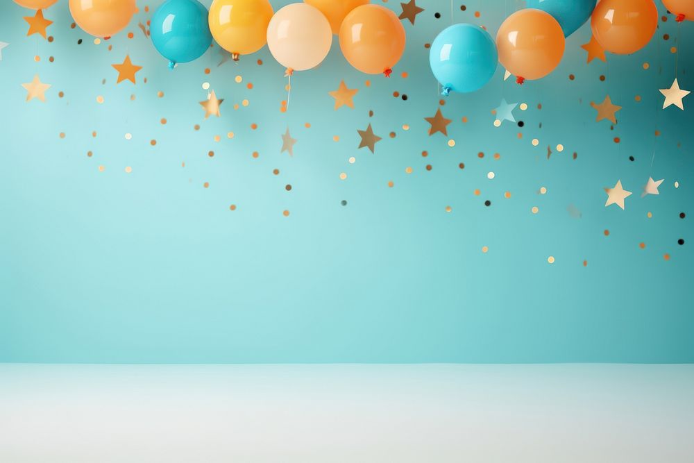 Festive background confetti balloon celebration. AI generated Image by rawpixel.