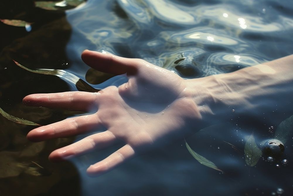 Hand outdoors finger nature. AI generated Image by rawpixel.