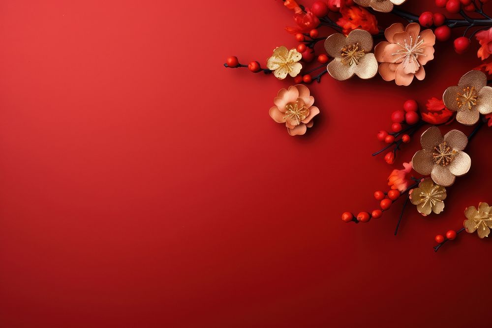 Chinese background backgrounds plant petal. AI generated Image by rawpixel.