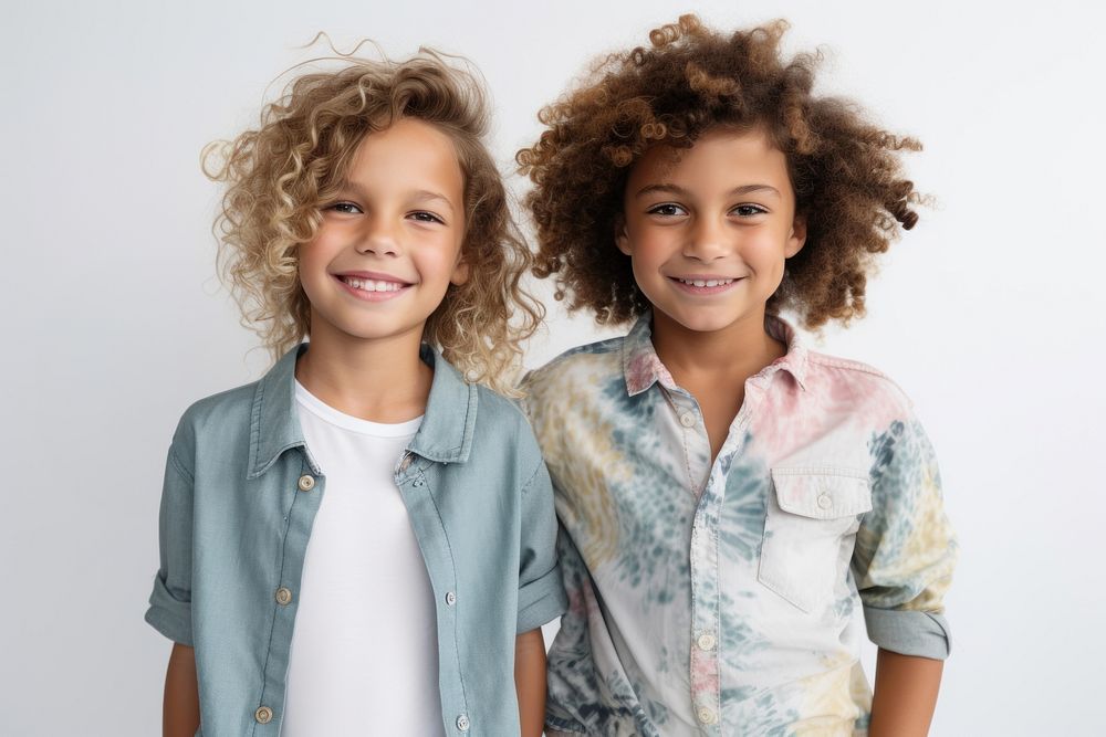 Kids standing portrait fashion. AI generated Image by rawpixel.