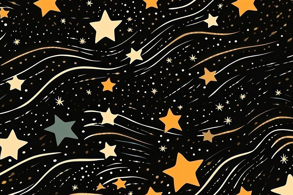 Shooting stars pattern texture constellation. AI generated Image by rawpixel.