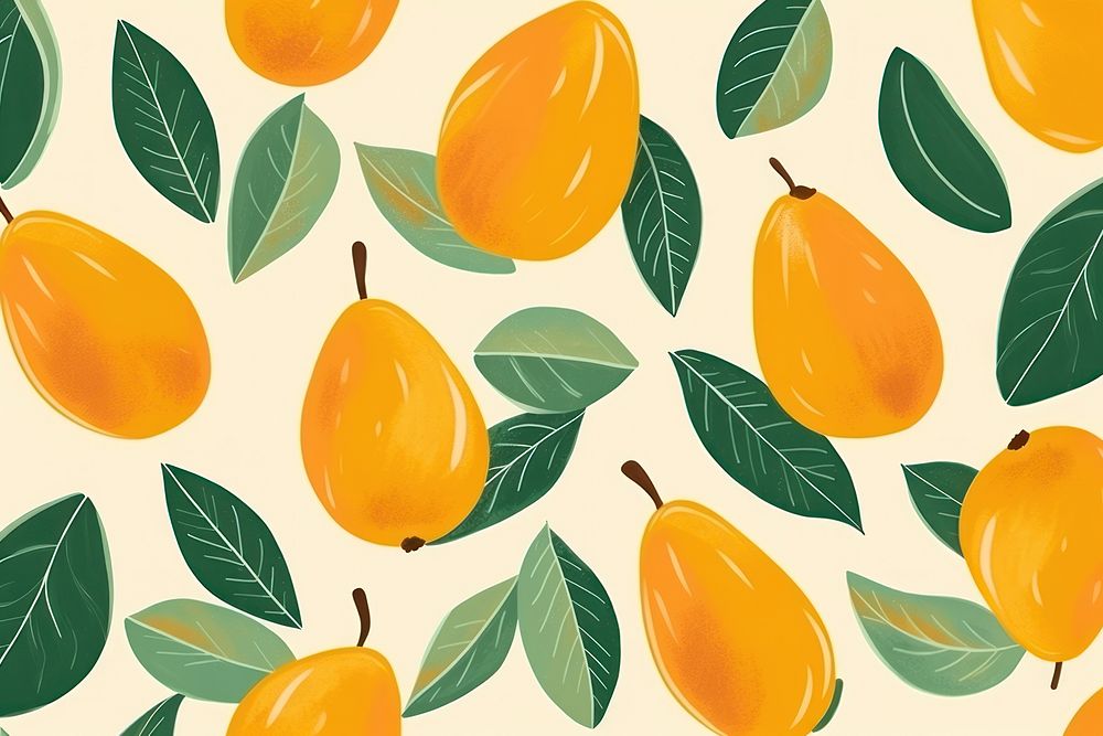Mango pattern fruit plant. AI generated Image by rawpixel.